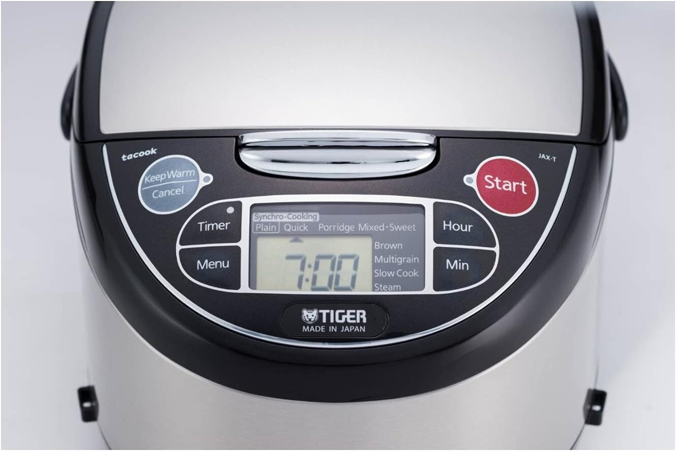 Tiger Corporation JAX-T10U-K 5.5-Cup (Uncooked) Micom Rice Cooker with Food Stea