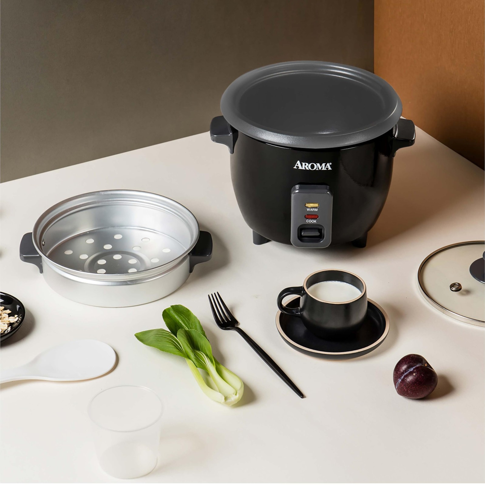 Housewares ARC-363-1NGB 3 Uncooked/6 Cups Cooked Rice Cooker, Steamer, Multic…