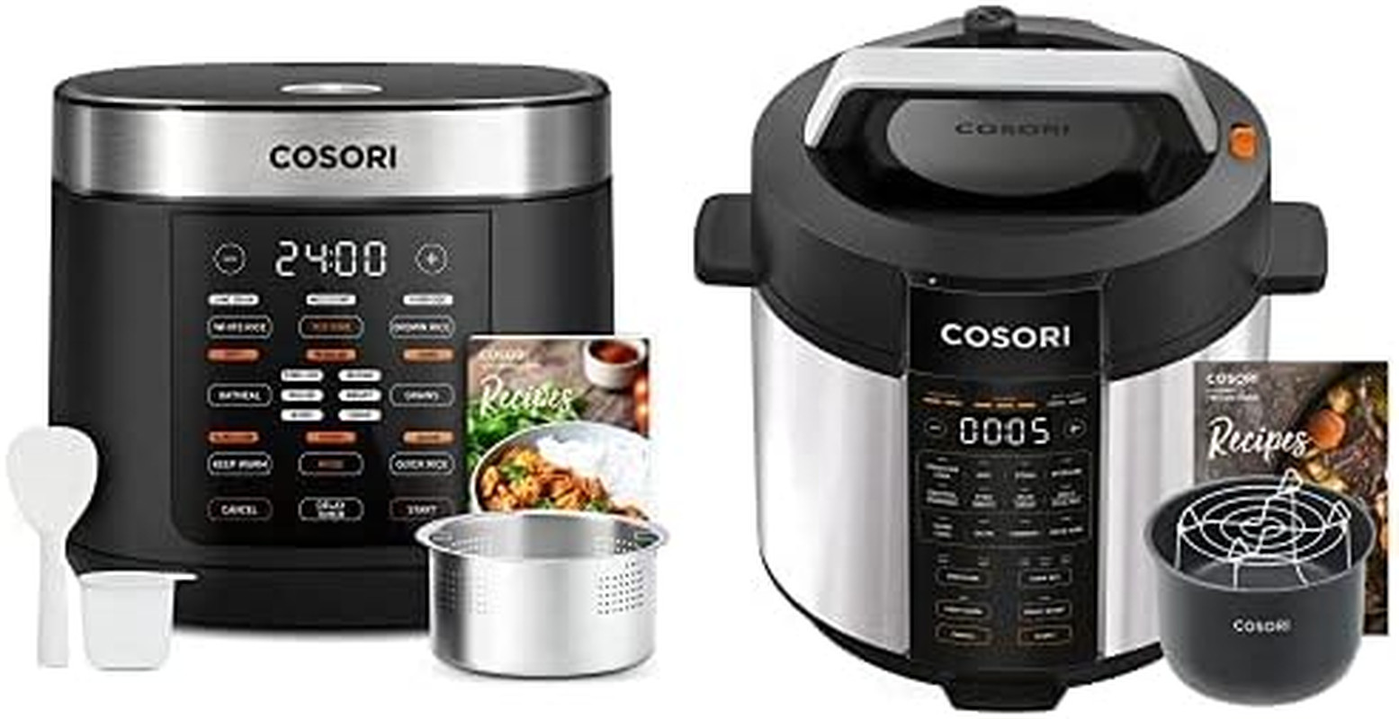 10 Cup Rice Cooker + Pressure Cooker with 18 Functions & 13 Presets, Including R