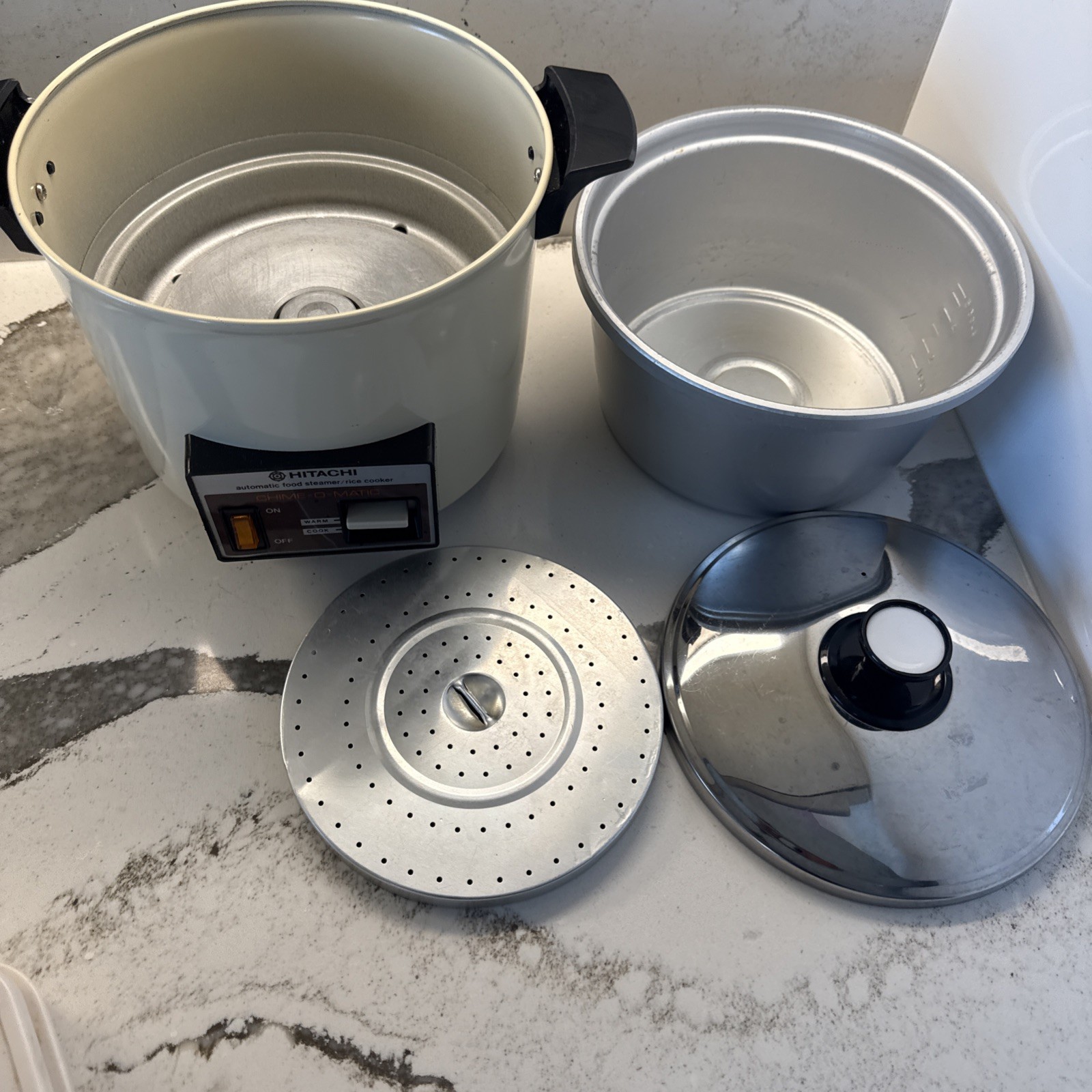 Hitachi Chime-O-Matic Automatic Food Steamer/Rice Cooker RD-4053 VTG EUC