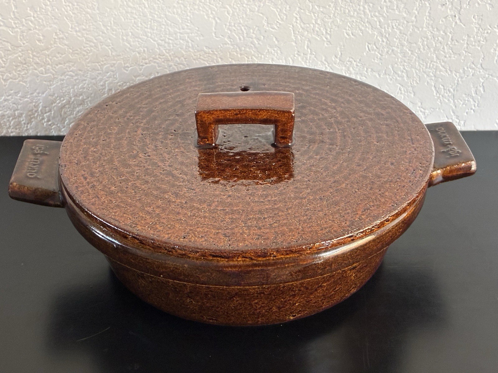 Nagatani-en Donabe Bistro Rice Cooker CK-01 Iga Ware Gas Japan Amber