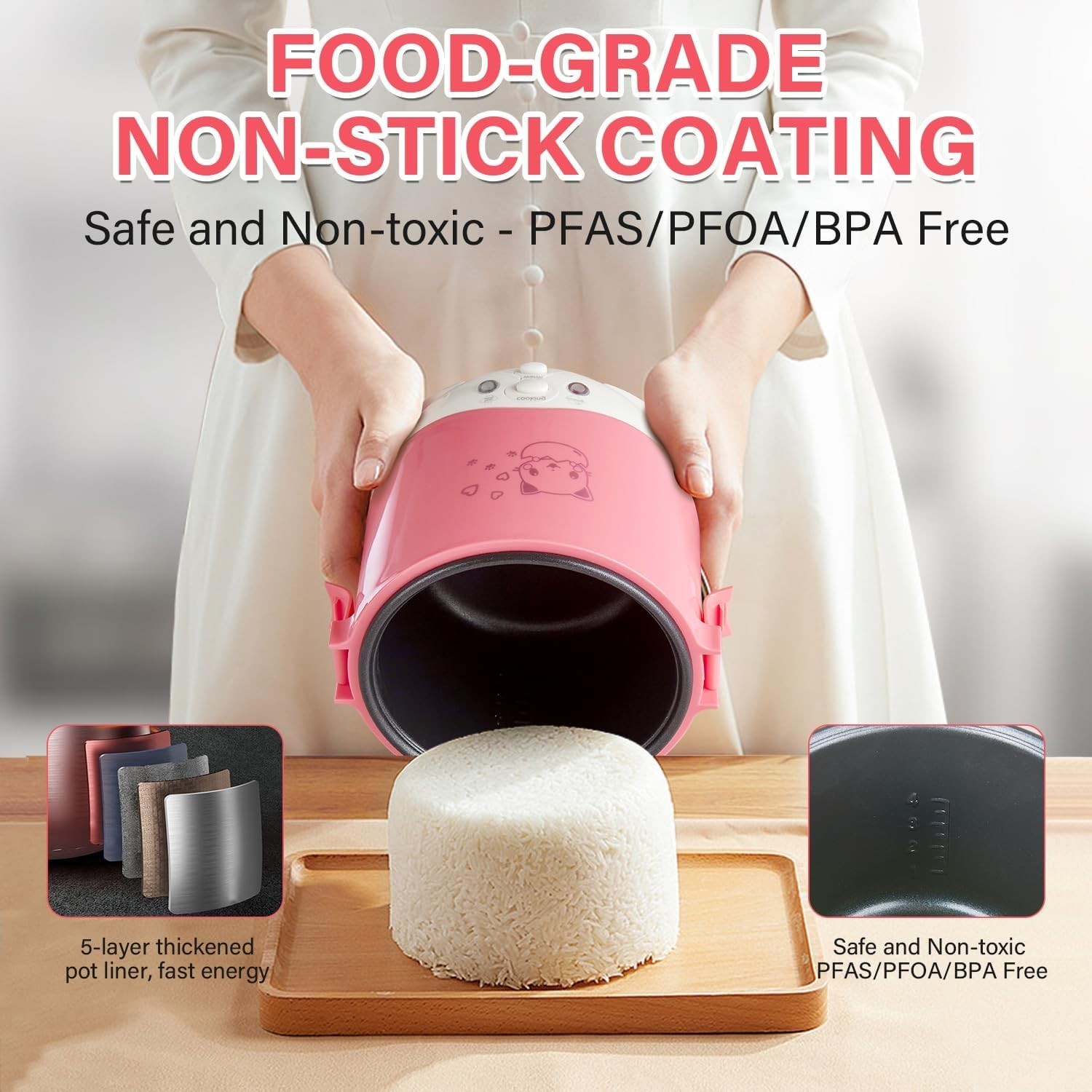 Small Rice Cooker,12v Portable Travel Rice Cooker For Car, Cooking Heating and K