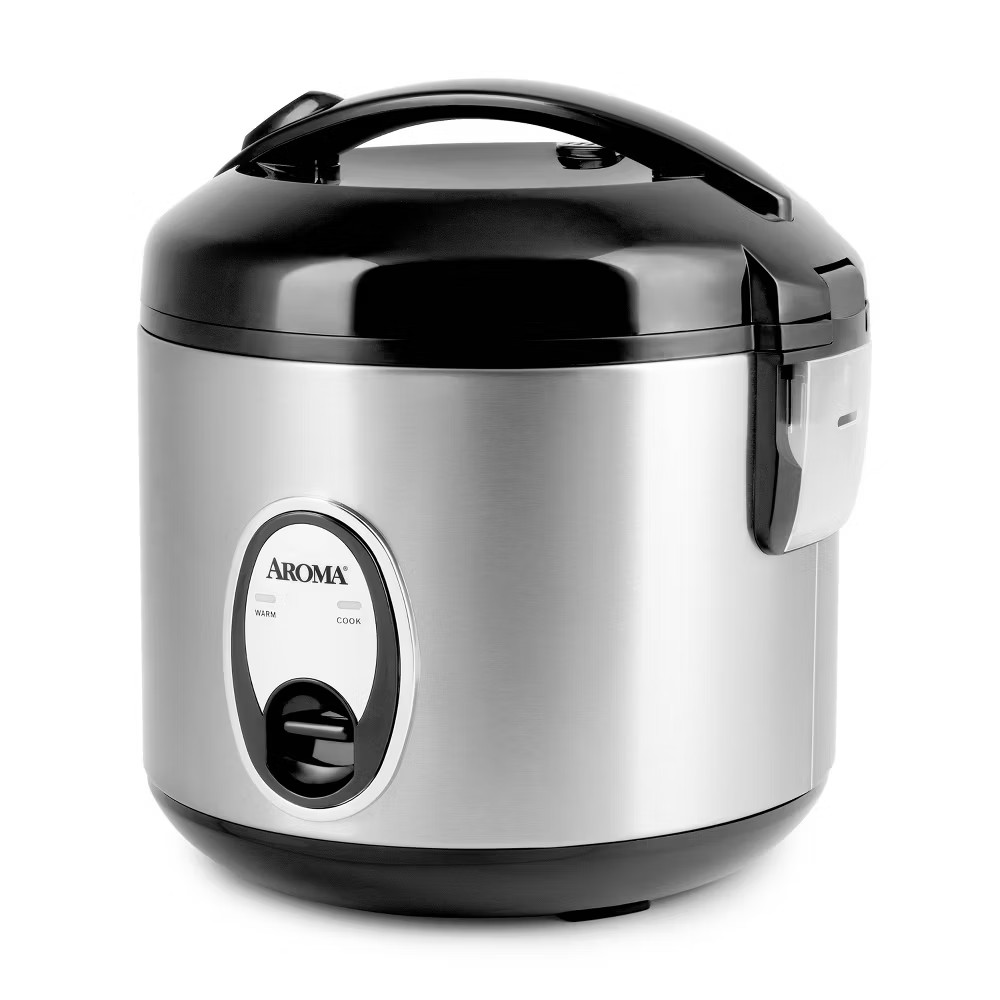 Aroma 8 Cup Rice Cooker – Stainless Steel ARC-904SB
