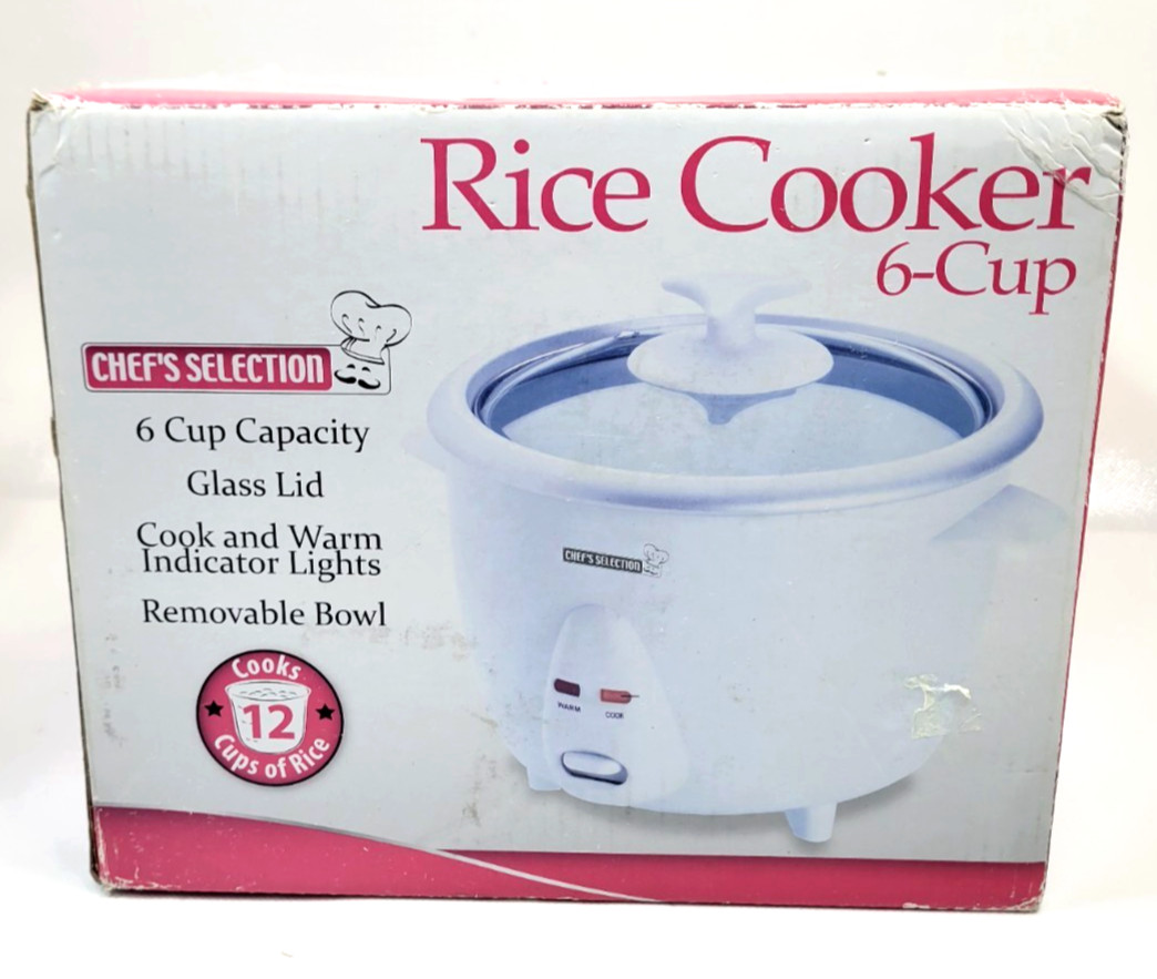 6 Cup Rice Cooker Nonstick Pot One Touch Operation Automatic Keep Warm Compact