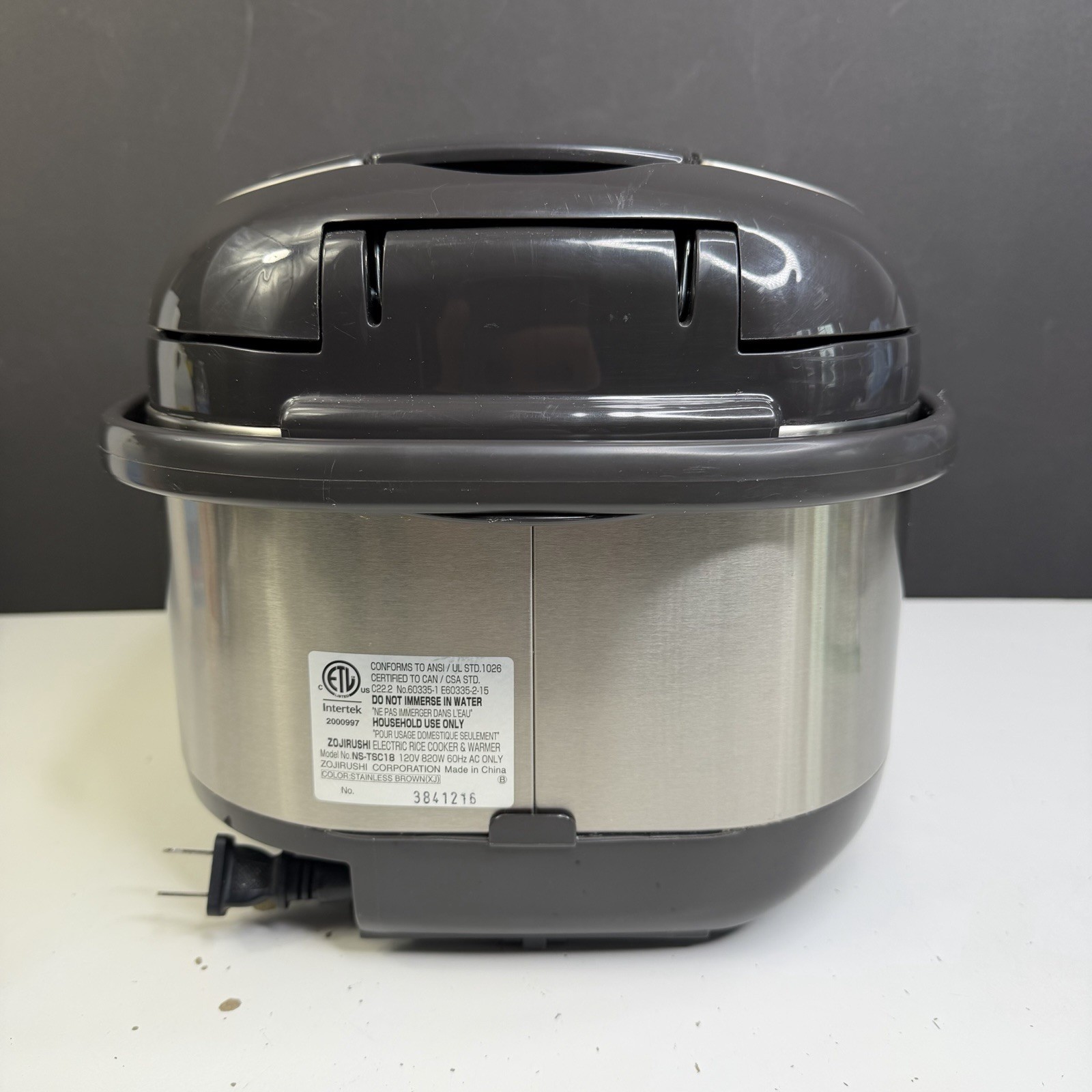 Zojirushi NS-TSC18 10-Cup Stainless Brown Micom Rice Cooker & Warmer – WORKS!