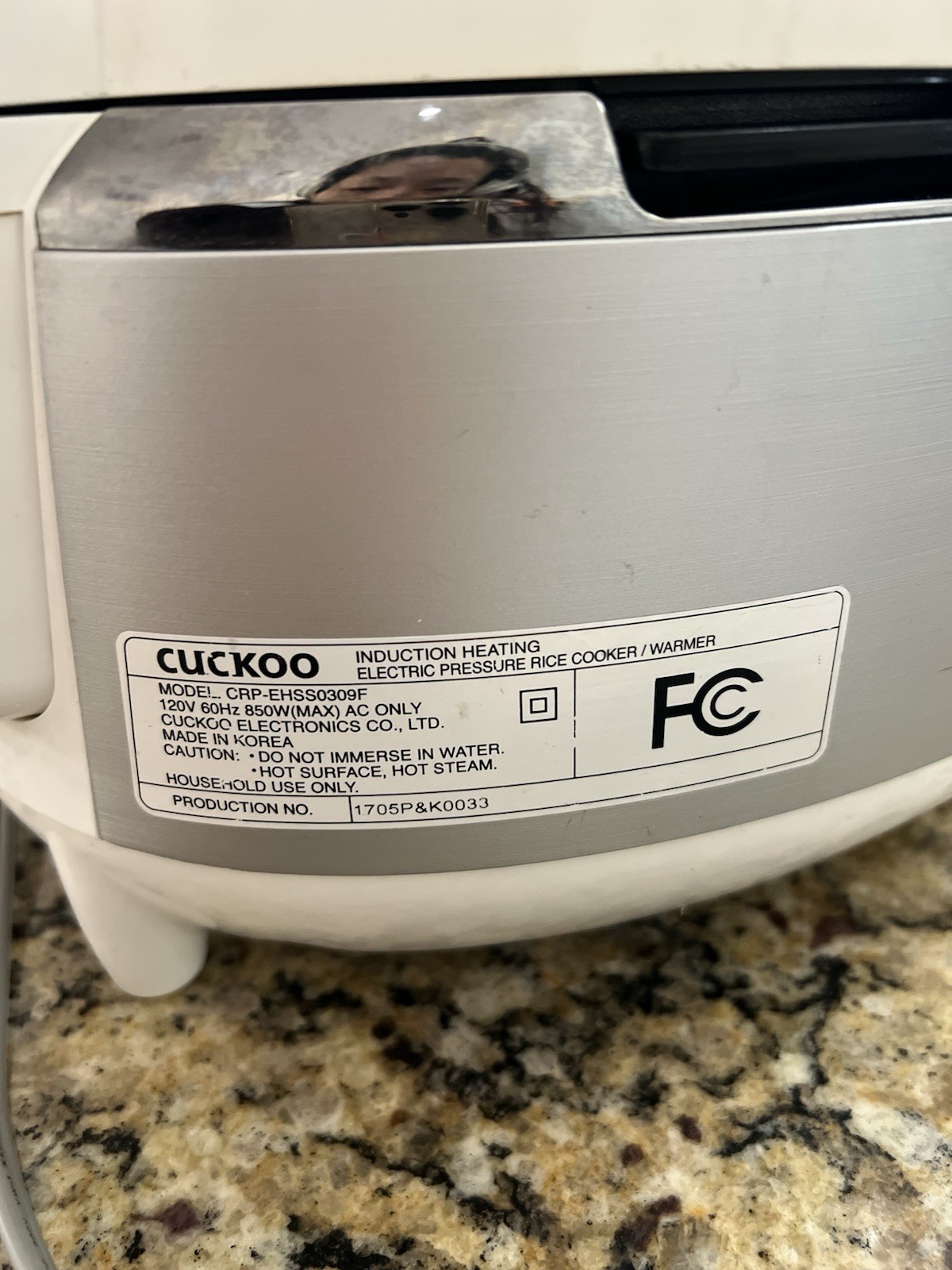 CUCKOO Smart Induction Heating Pressure Rice Cooker 3-Cup with Voice Navigation