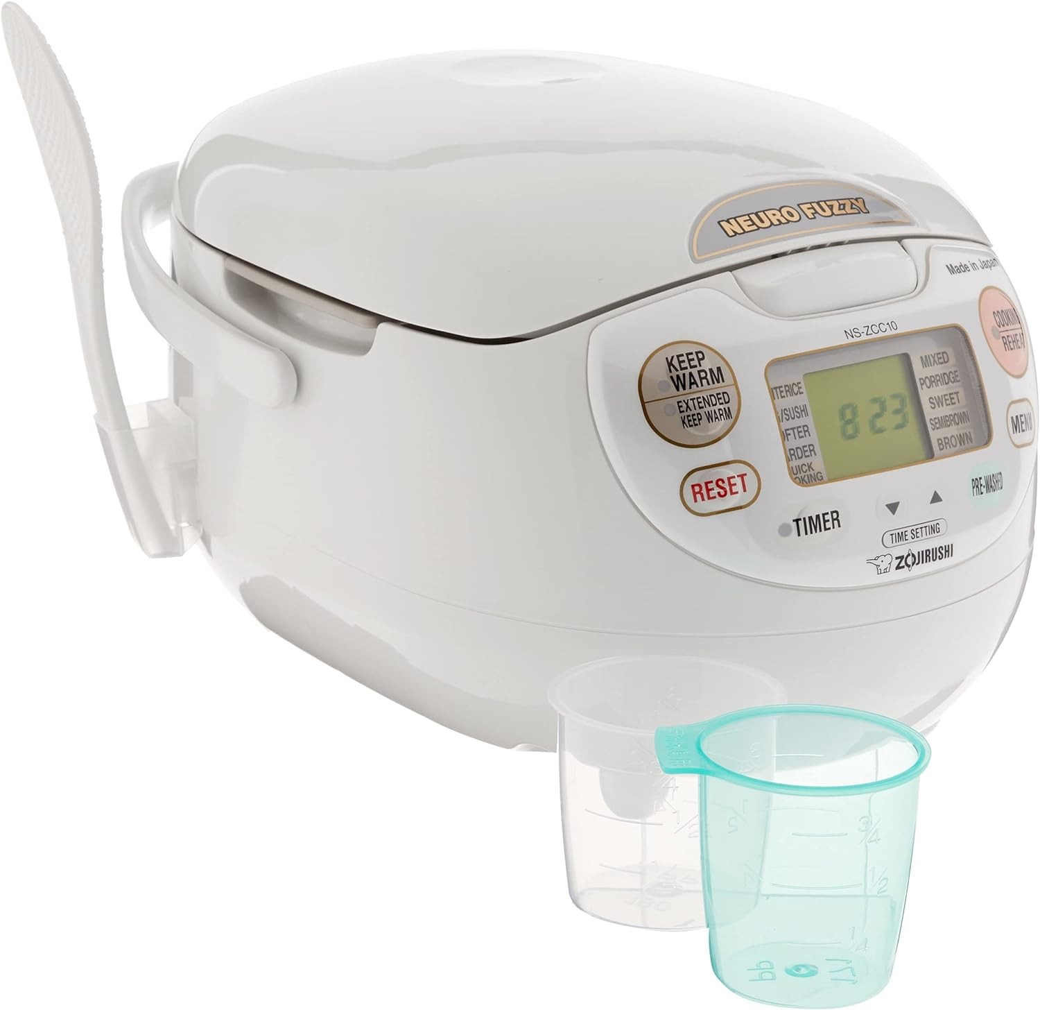 Zojirushi NS ZCC10 5.5 Cup Neuro Fuzzy Rice Cooker White