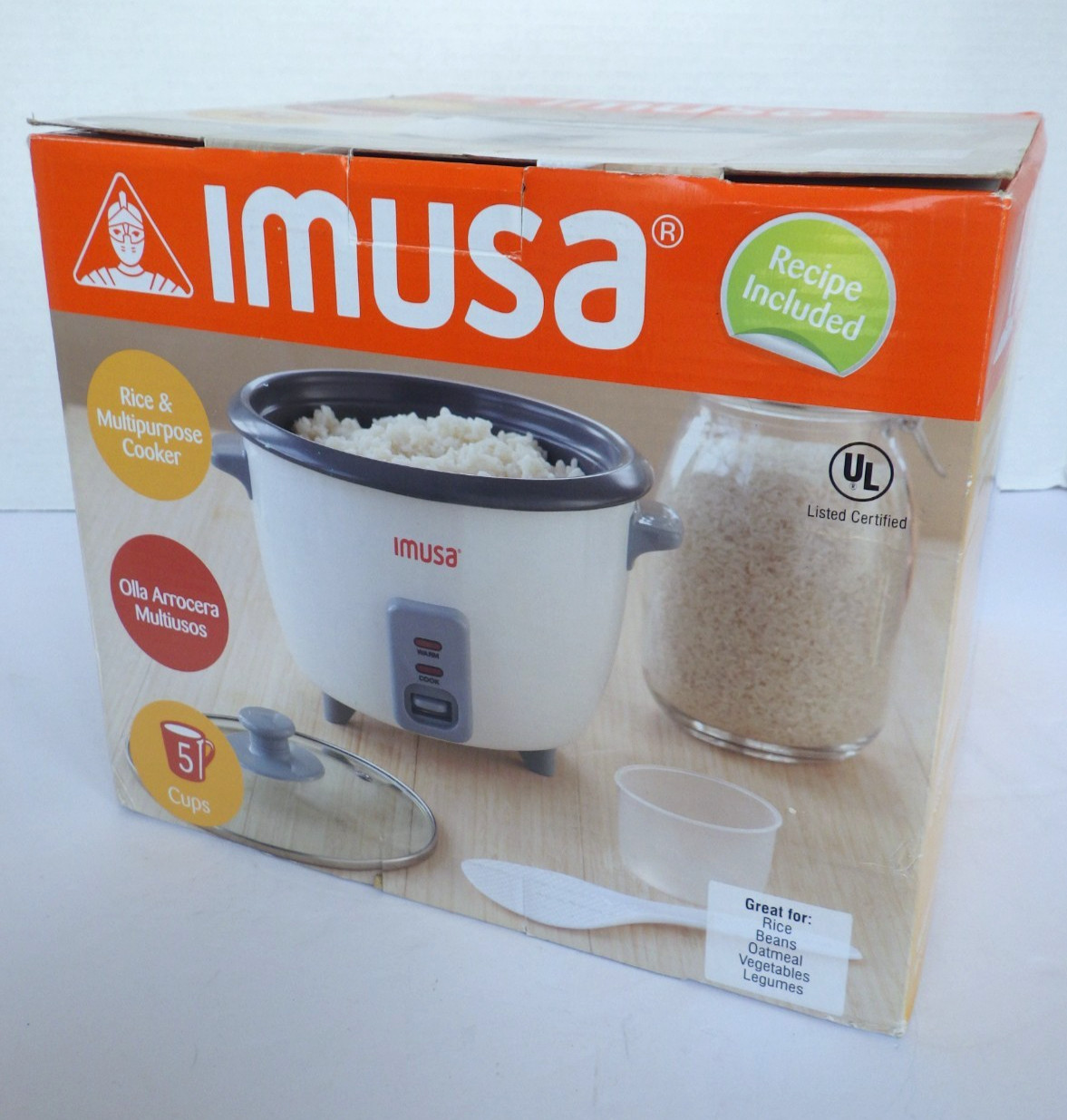Imusa 5 Cup Rice Cooker Non- Stick Model No. GAU-00004 Brand New Unused in Box