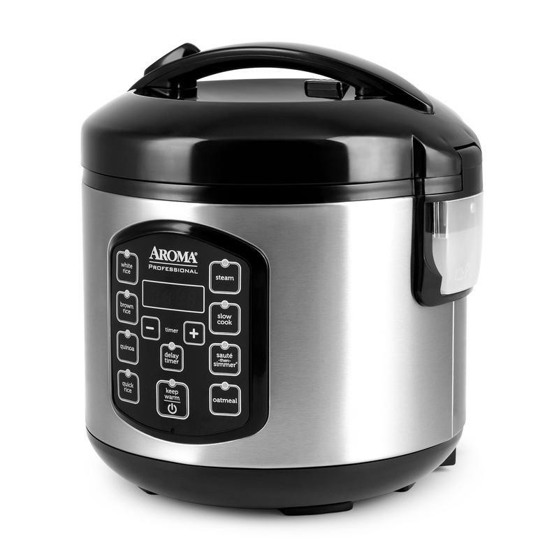 Professional Rice Multicooker 8Cup Digital Steamer Slow Cooker Nonstick Timer US