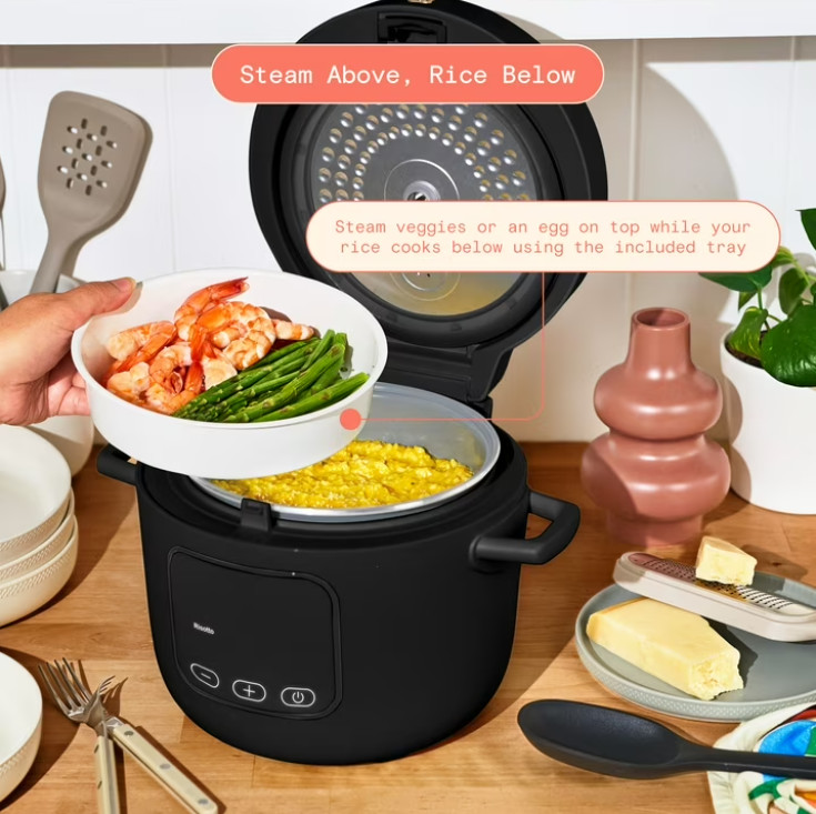 Beautiful 14-Cup Cooked, 6-Cups Uncooked Electric Rice and Grain Cooker