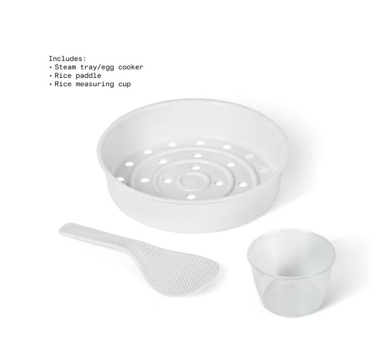 Beautiful 14 Cup Cooked, 6 Cups Uncooked Electric Rice Grain Cooker,White Icing