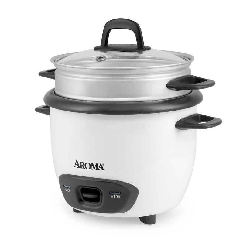 6-Cup Rice Cooker Food Steamer One-Touch Automatic Keep Warm Nonstick Pot New
