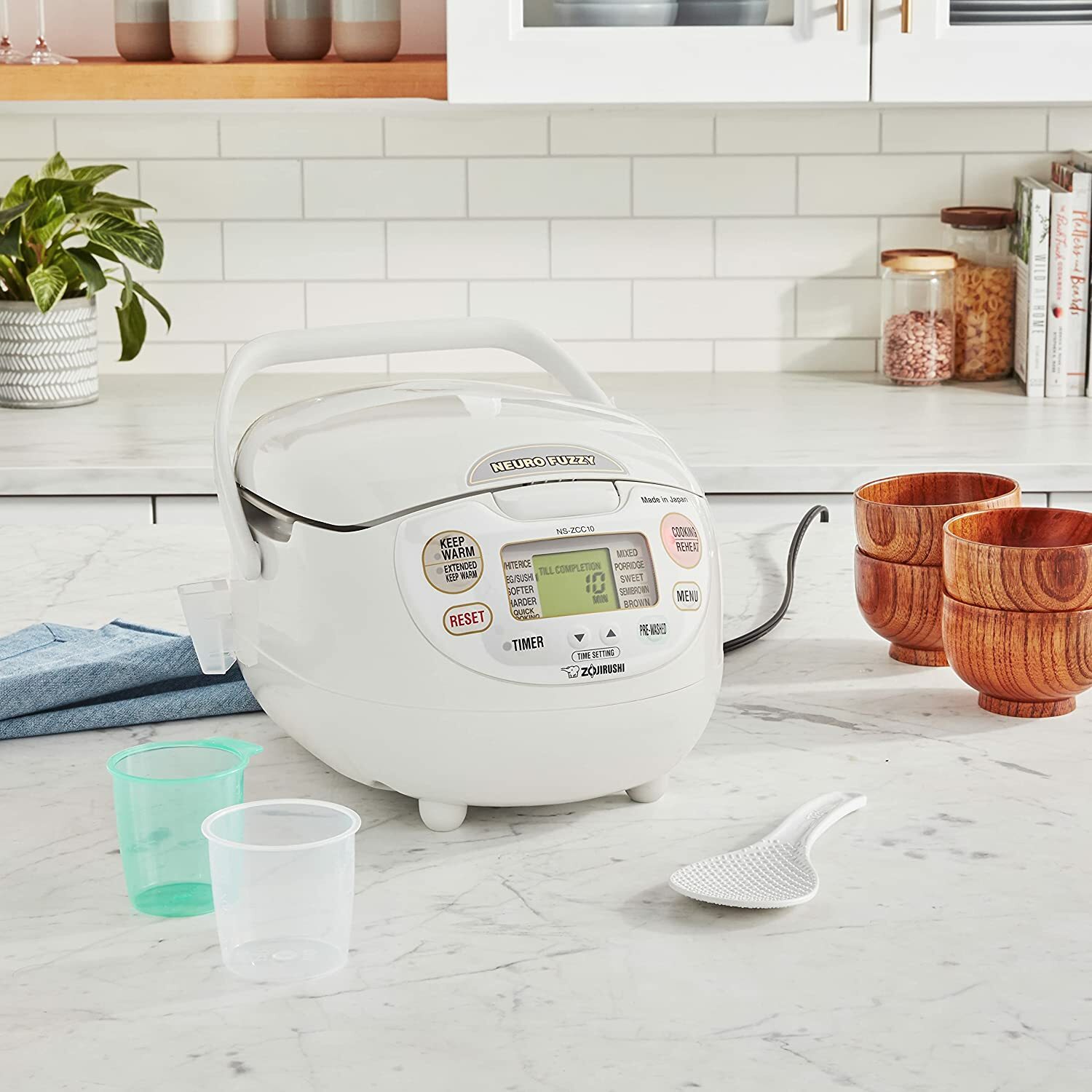 Zojirushi NS-ZCC10 5-1/2-Cup Uncooked Neuro Fuzzy Rice Cooker and Warmer