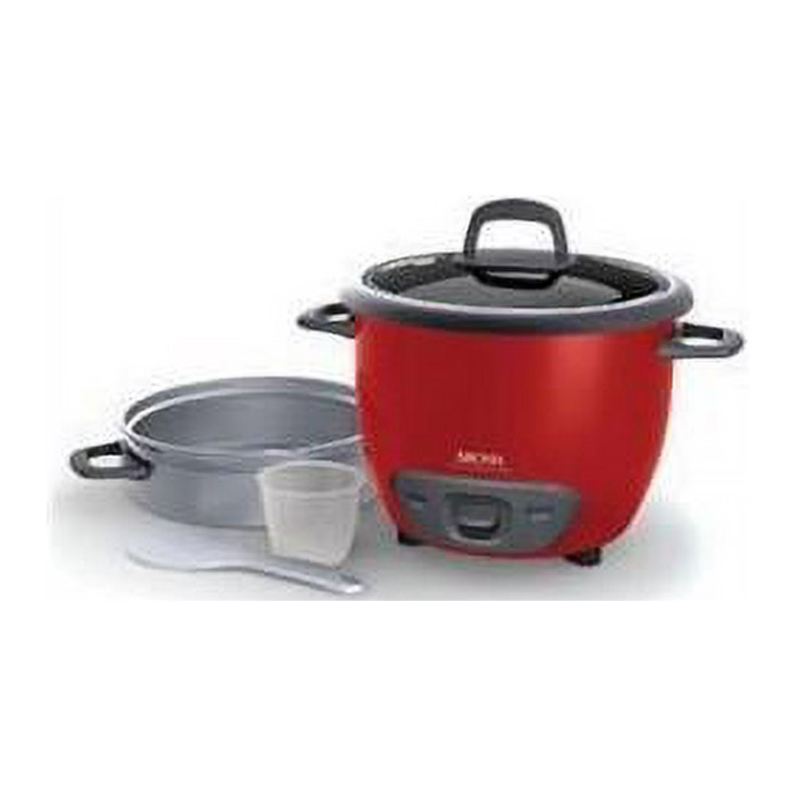 AROMA® 6-Cup (Cooked) / 1.5Qt. Rice & Grain Cooker, Red, New, ARC-743-1NGR