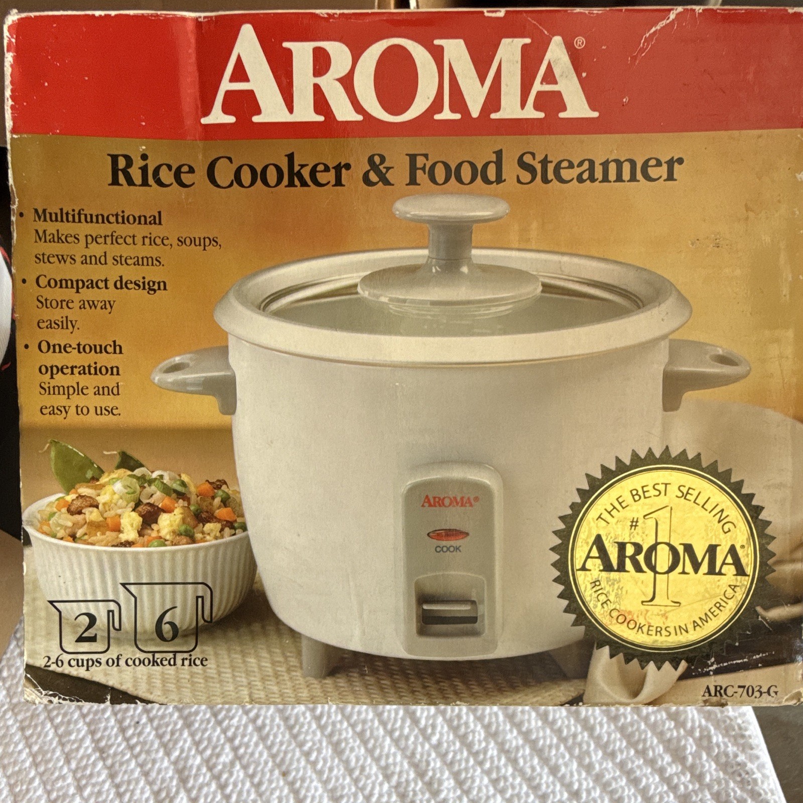 New Vintage Aroma Yam Can Cook Rice Cooker