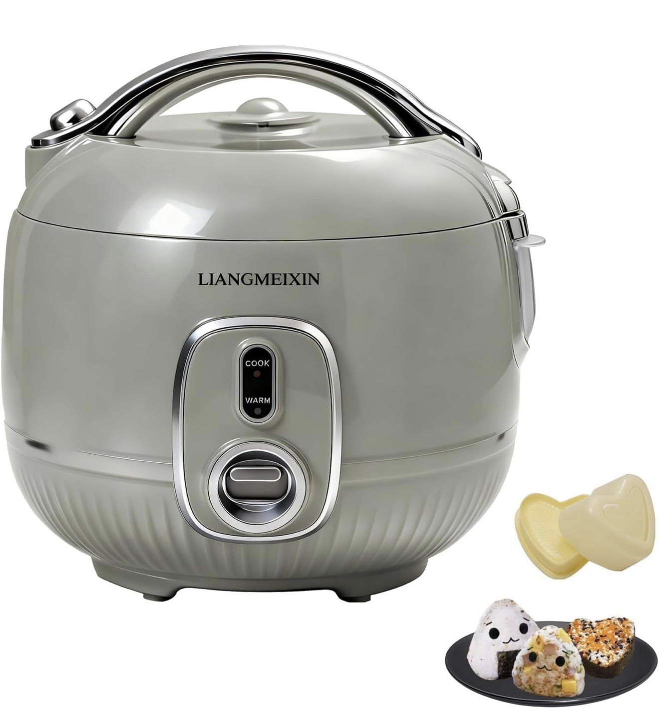 LIANGMEIXIN MY20-X 5-Cup Electric Rice Cooker 350W Gray, 2 Settings, Steam
