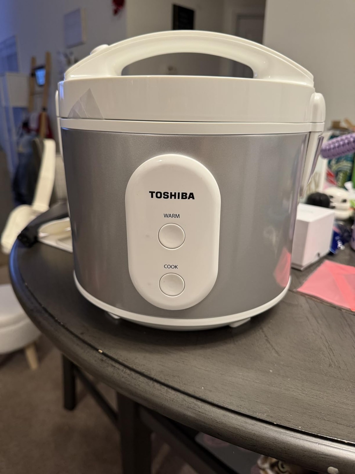 Toshiba 5.5-Cup Rice Cooker & Steamer, Nonstick, Silver