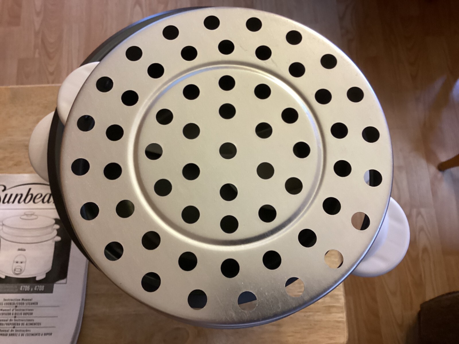 1997 Sunbeam Rice Cooker/Food Steamer 4708 20 Cup/5 Quart Cooked Rice Cupspoon