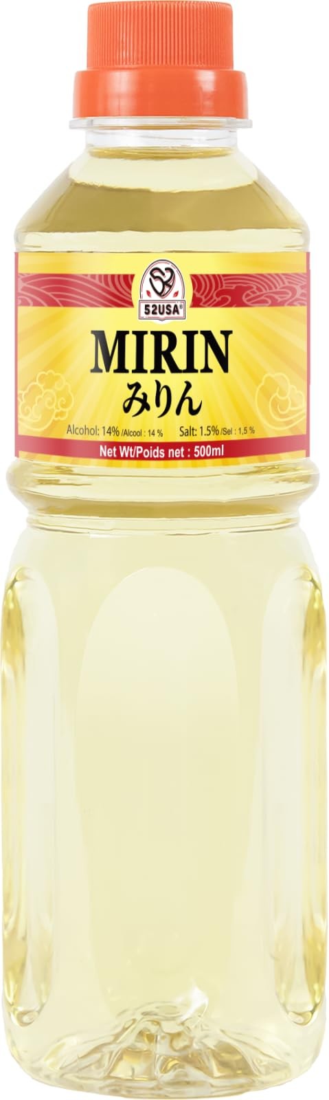52USA Mirin Cooking Wine, Authentic Japanese Seasoning 16.9 fl oz (Pack of 1)