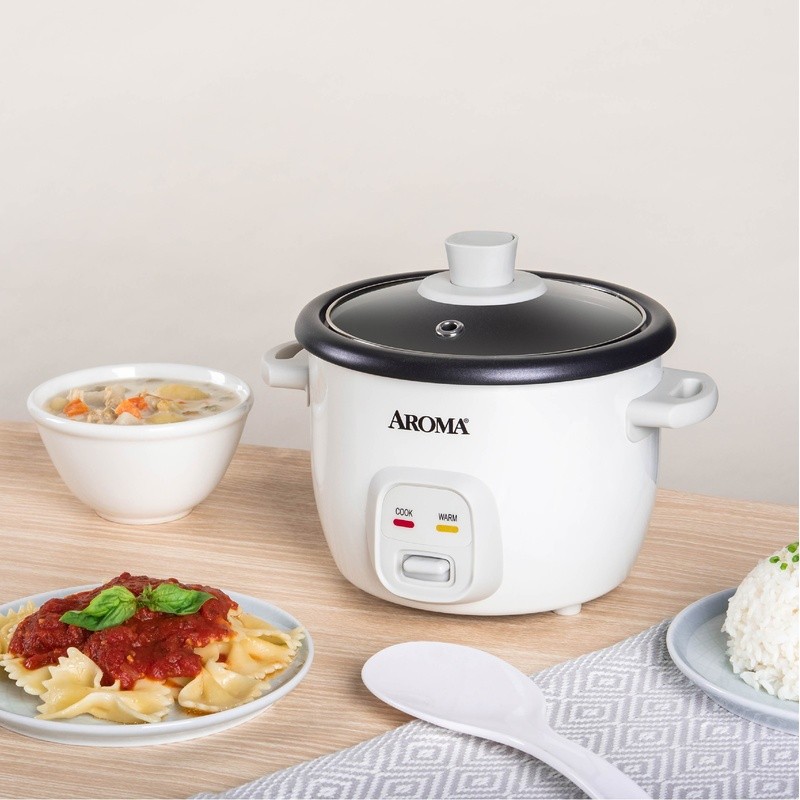 4 Cup Rice Cooker Nonstick Inner Pot One Touch Cooking Digital Recipe Book New