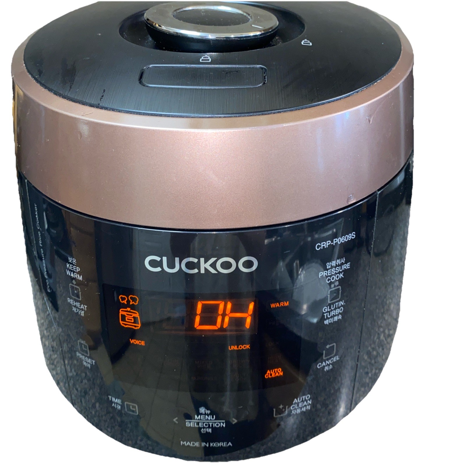 CUCKOO CRP-P0609S | 6-Cup Uncooked Pressure Rice Cooker & Warmer| 12 Menu Option