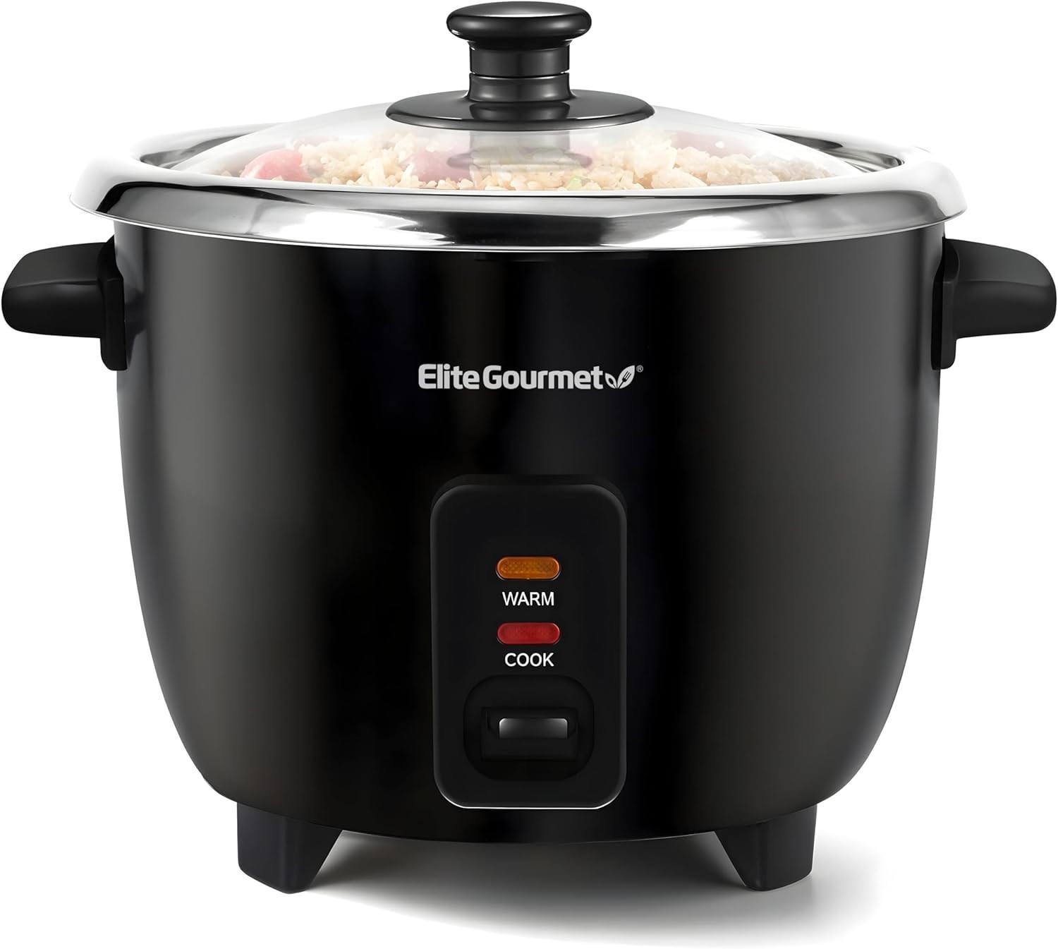ERC006SS 6-Cup Electric Rice Cooker with Stainless Steel Inner Pot, Makes Soups,