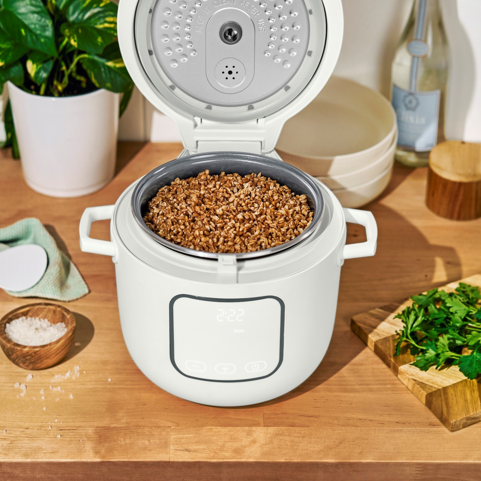 Beautiful 14-Cup Cooked, 6-Cups Uncooked Electric Rice and Grain Cooker, EverGoo