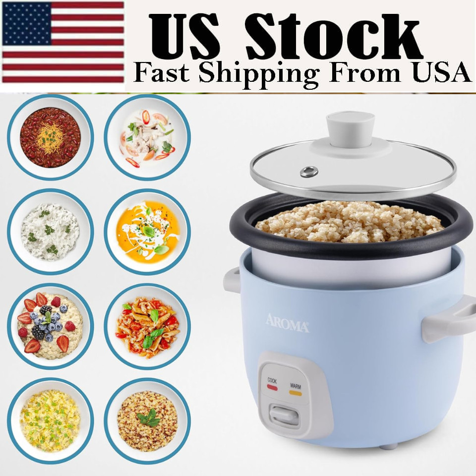 Aroma Housewares 4-Cups Rice & Grain Cooker 1Qt. ARC-302NGB