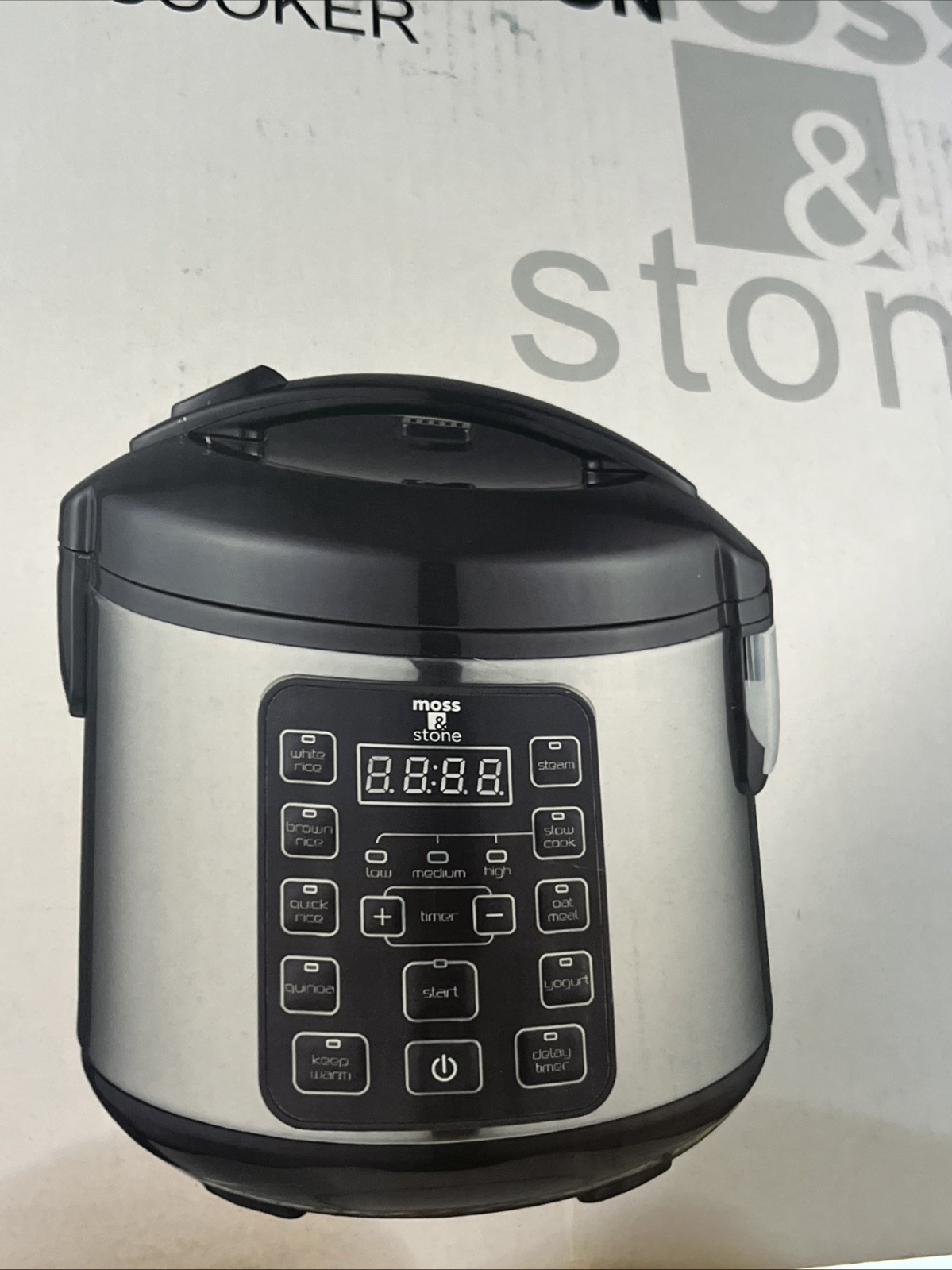 Moss & Stone Digital Multifunction Rice Cooker 4-8 Cups Item # RST-CR-M10
