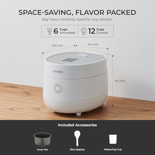 CUCKOO Micom Rice Cooker 6 Cup CR-0675FW White