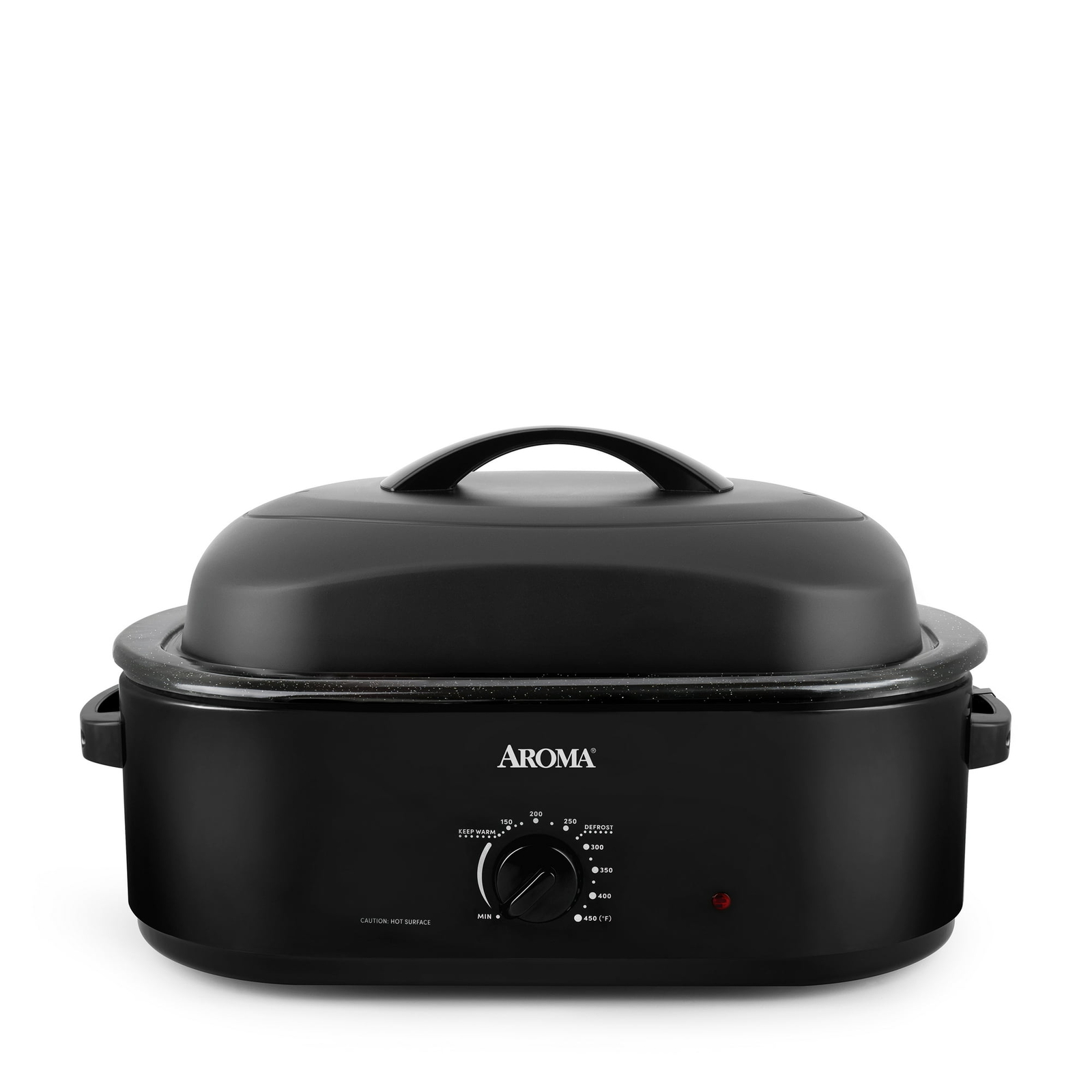Aroma® 18Qt. Electric Roaster Oven with High Dome Lid, 8X Bonded Granite