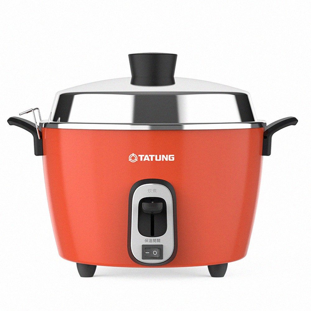 全配版 – New Tatung TAC-06R-MV2LR 6 CUP stainless steel Rice Cooker Pot AC 220V-Red
