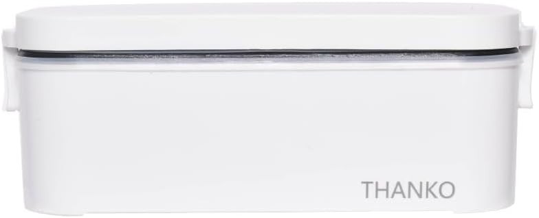 THANKO Mini Rice Cooker Portable Lunch Box Food Warmer 100V White RCKDSGSWH JP
