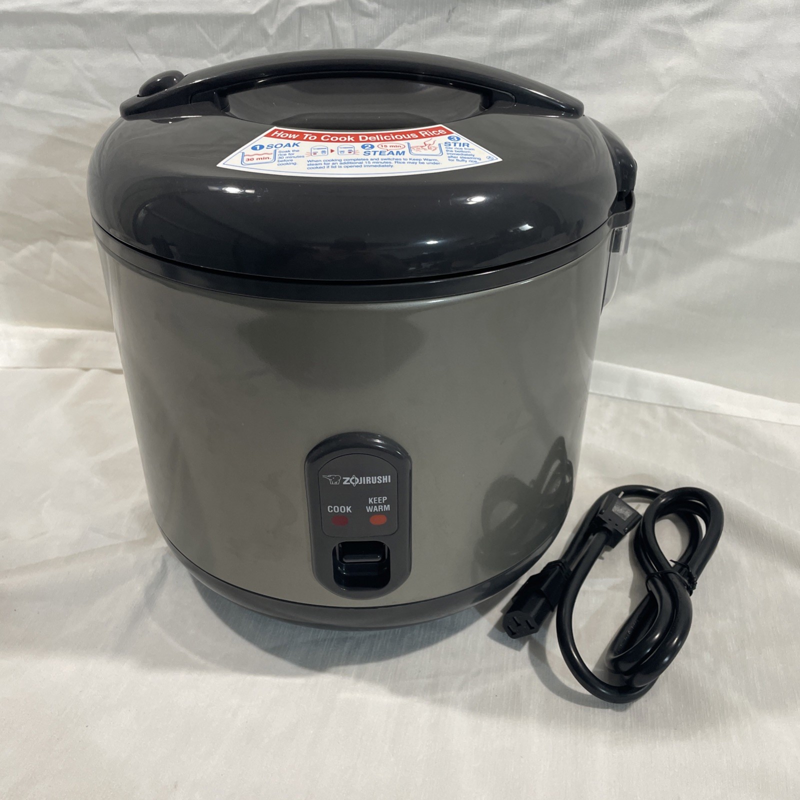 Zojirushi NS-RPC18 Rice Cooker and Warmer, 1.8-Liter, Metallic Gray