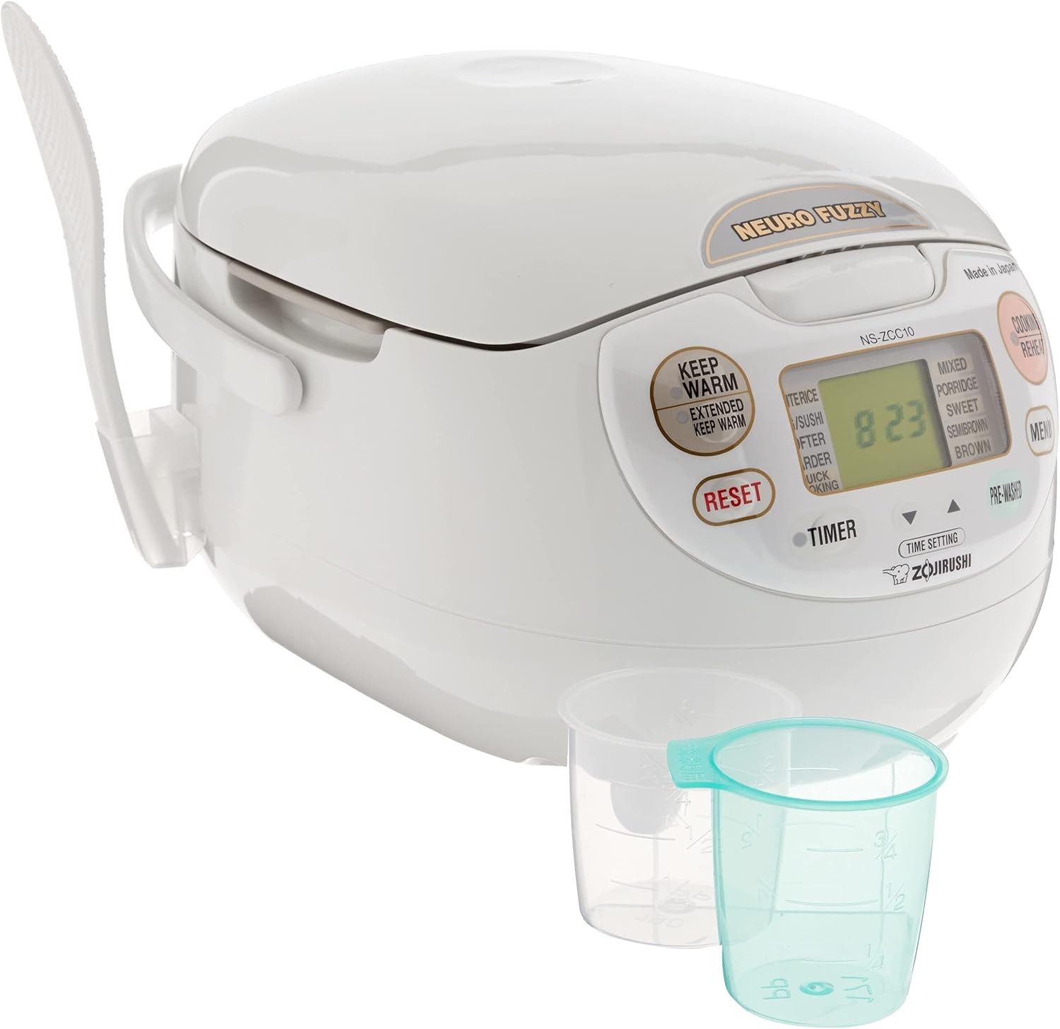 Zojirushi NS ZCC10 5.5 Cup Neuro Fuzzy Rice Cooker White