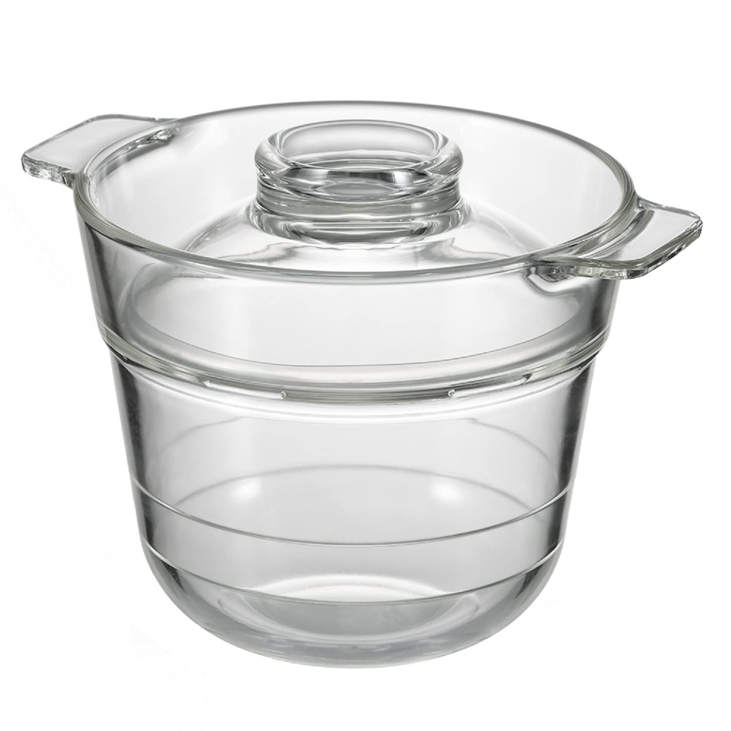 HARIO XRCP-1 Glass Rice Cooker 0.5–1 Cup Microwave Use Clear Japan Gift New