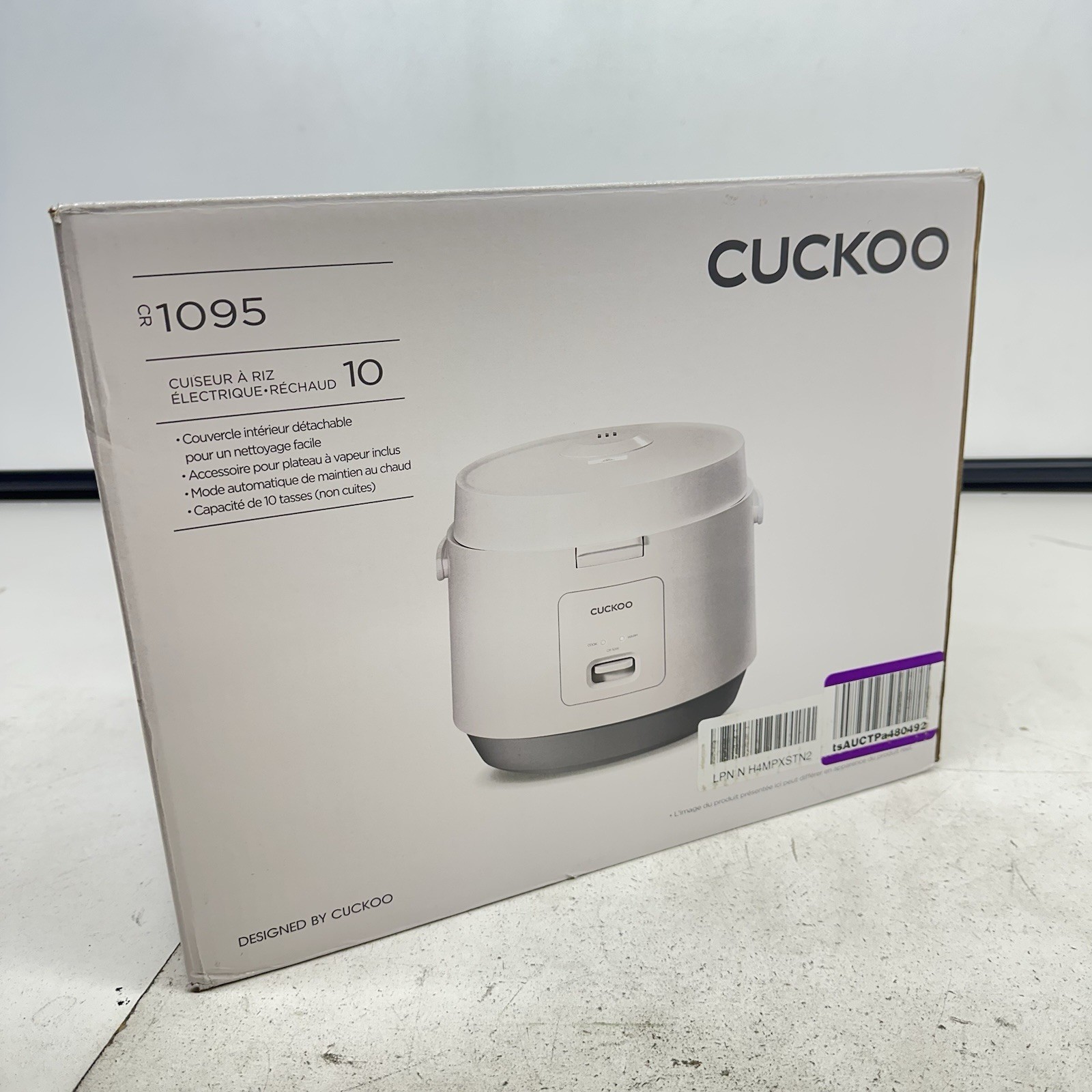 Cuckoo CR-1095 10-Cup (Uncooked)/20-Cup (Cooked) White Rice Cooker & Warmer