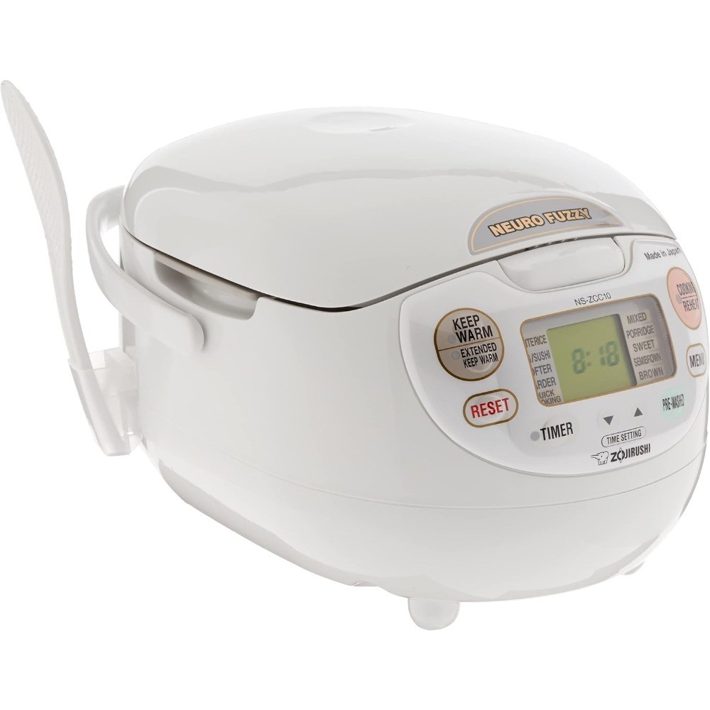 Neuro Fuzzy Rice Cooker and Warmer 5.5 Cup Premium White