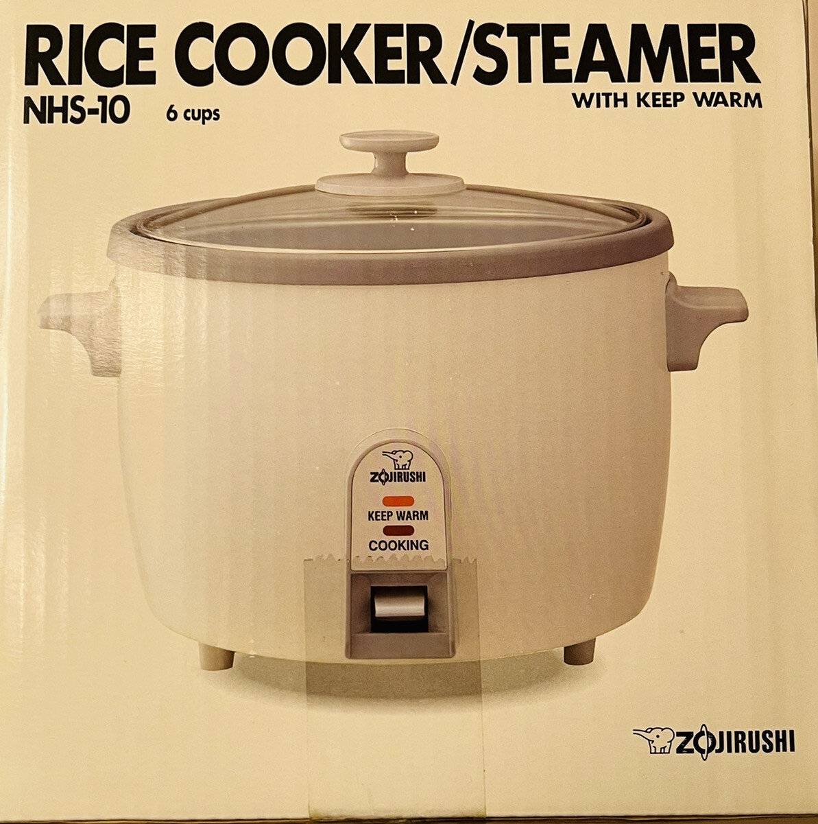 [NEW] Zojirushi NHS-10 Rice Cooker/Steamer With Keep Warm 6 Cups