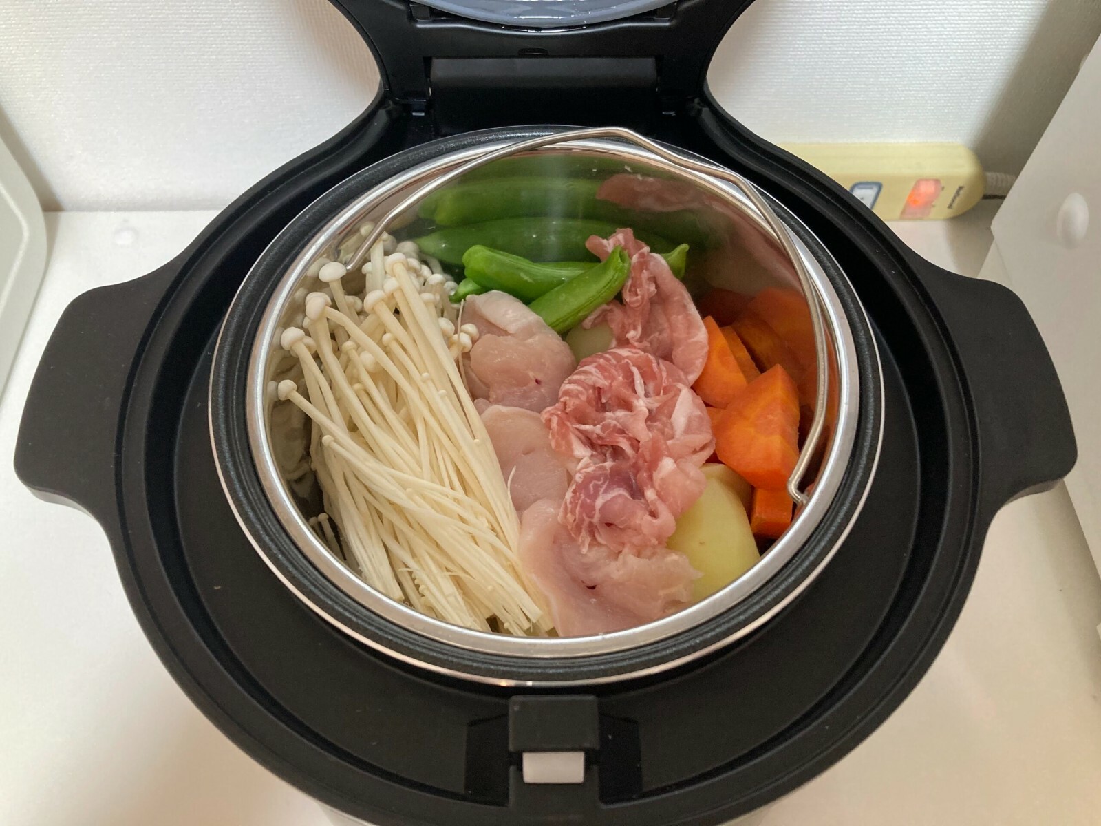 LOCABO Black 45% Carbohydrate & calorie reduction rice cooker JM-C20E-B 22050006