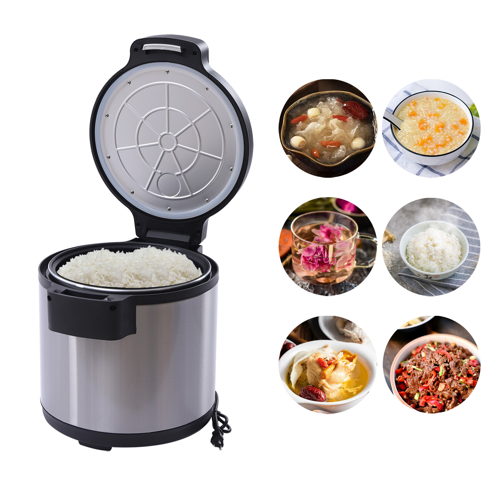 Rice Warmer Commercial Lid Non-stick Inner Pot Electric Rice Warmer (19L/20QT)