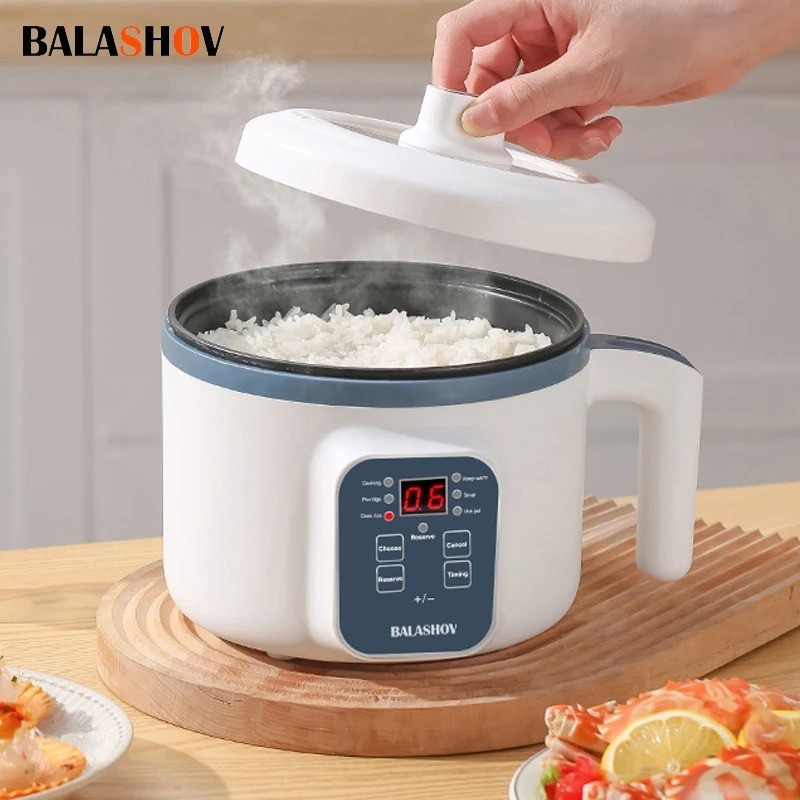 1.7L Electric Rice Cooker Single Double Layer 220V Multi Cooker Non-Stick Smart
