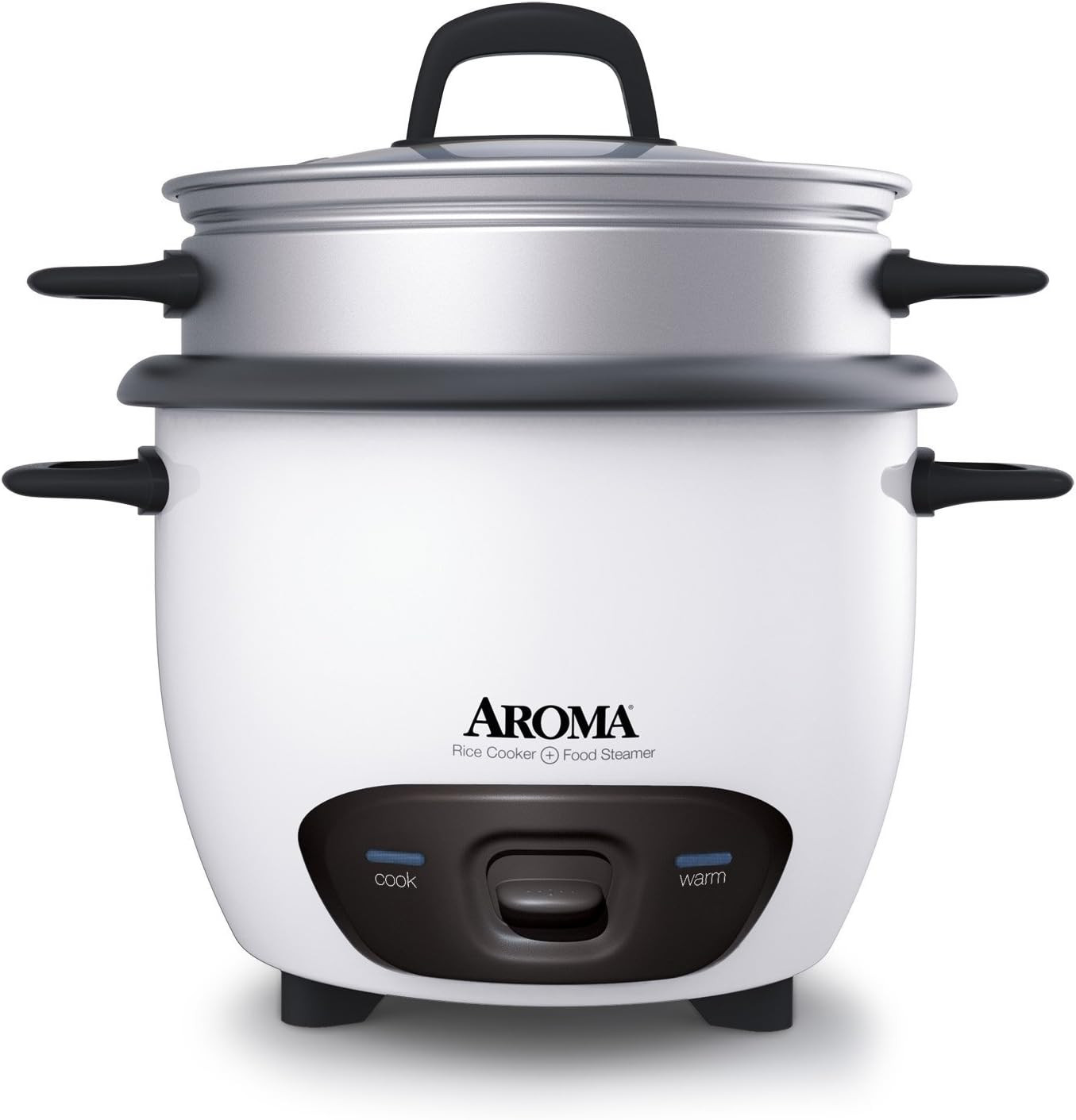 Housewares 14-Cup (Cooked) (7-Cup UNCOOKED) Pot Style Rice Cooker and Food Steam