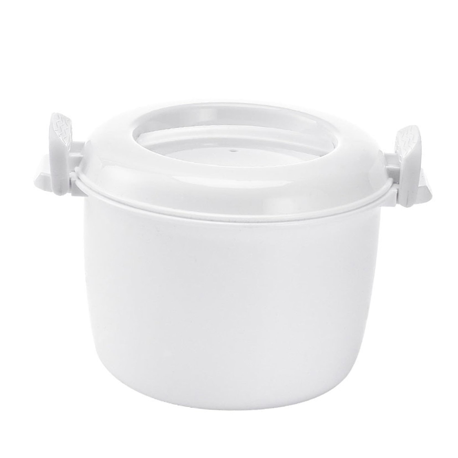 Microwave Rice Cooker Multifunctional Plastic Steamer Bowl Veggie Soup White