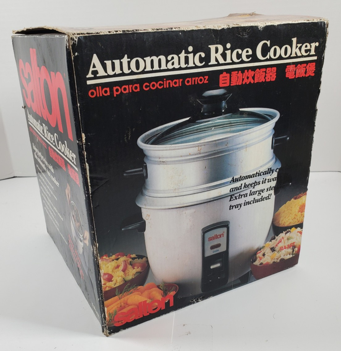 Salton Automatic Rice Cooker 6 Cup Capacity BRAND NEW Open Box
