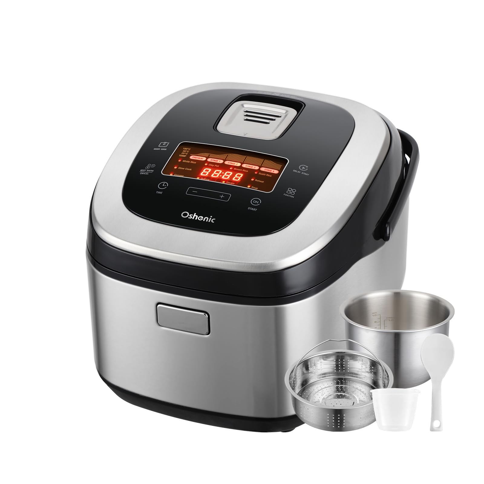 Rice Cooker 10 Cup Uncooked / 20 Cup Cooked,Induction Heating & Fuzzy Logic T…