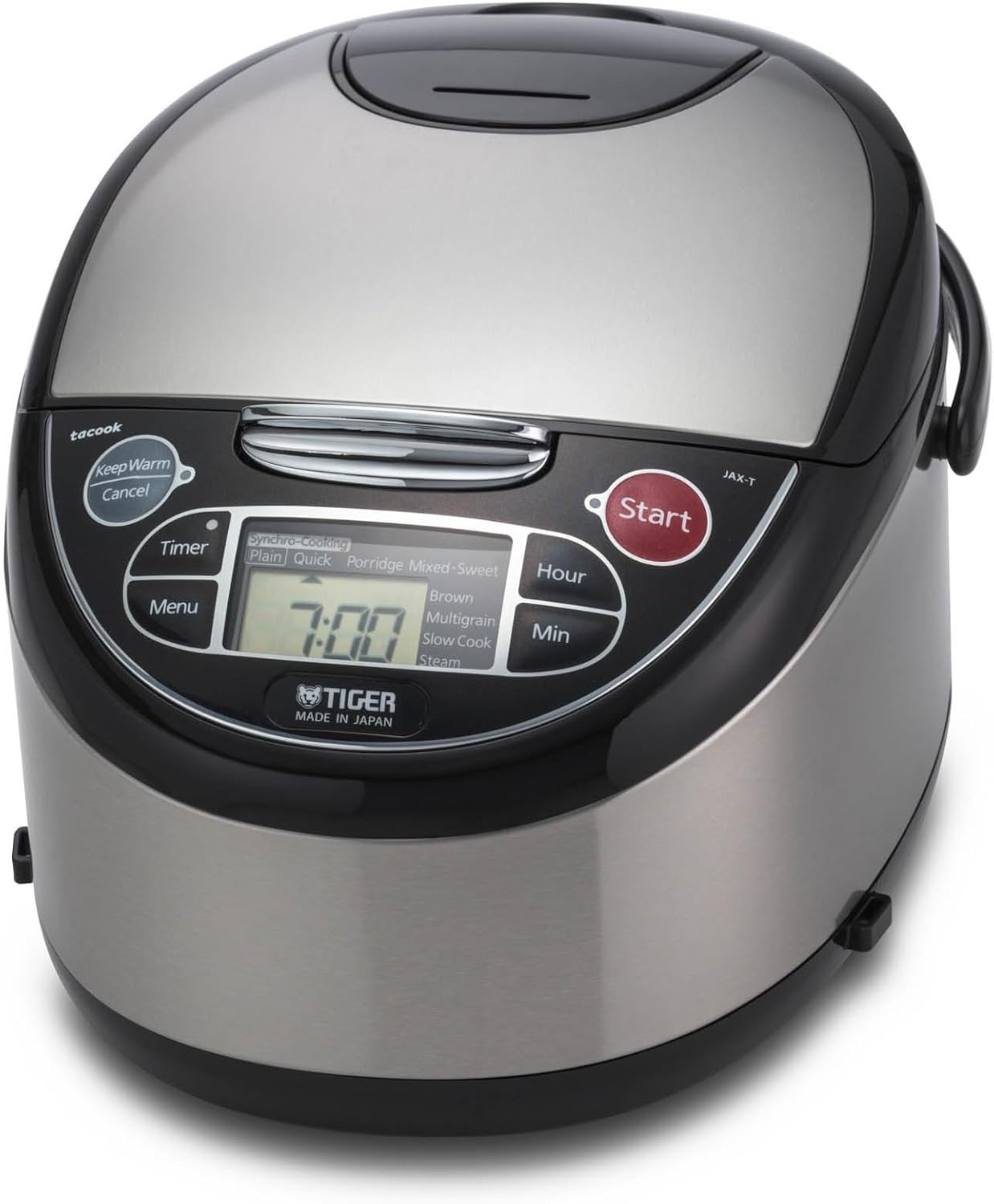 TIGER JAX-T10U-K 5.5-Cup (Uncooked) Micom Rice Cooker and Warmer with Tacook Foo