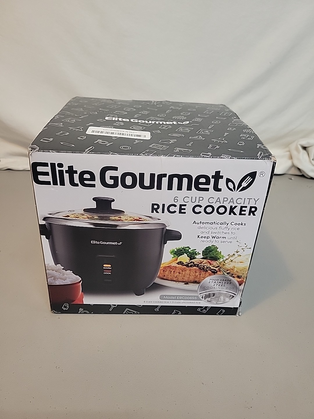 ERC006SS 6-Cup Electric Rice Cooker with 304 Surgical Grade Stainless Steel I…