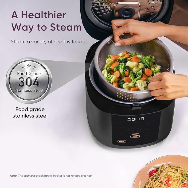 Fuzzy Logic Electric Rice Cooker 10 Cups Quick Cook Automatic Keep Warm New