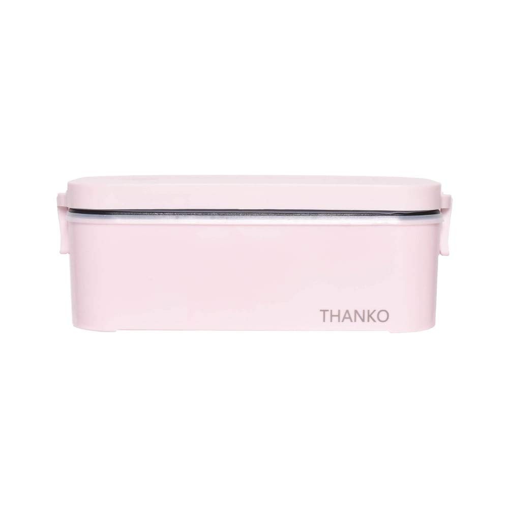 THANKO TKFCLBRC-PK Rice Cooker Compact Single-Serving Ultra-Fast Bento Lunch Box